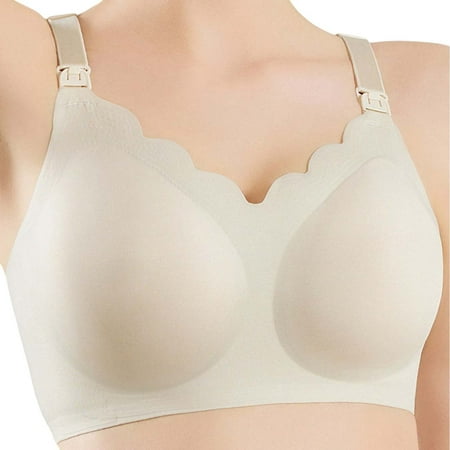 Icvfdpl Nursing Bra Wavy Breastfeeding Bras For Women Seamless Maternity Support Wireless Pregnancy Sleep Bralette Cozy Xl
