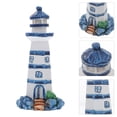 thumbnail image 4 of Lighthouse Ornament Blue Resin 1Set 3.8In X 1.4In X 1.4In, 4 of 8