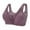 Purple, variant on asdoklhq Bras for Women Womens Plus Size $5,Women's Plus Size Bra,Casual Sexy Lace Front Button Shaping Cup Shoulder Strap Underwire Bra Plus Size Extra-Elastic Wirefree