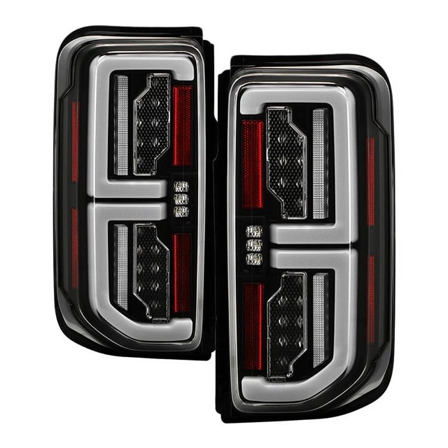Spyder Automotive Tail Light Assembly 5088857 LED; Red Parking Light/Brake Light/Indicator Light And White Reverse Light; Set Of 2