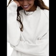 thumbnail image 2 of Sudadera con Capucha de Cuello Redondo y Forro Extragrande para Mujer, Lindas Camisetas de Larga, Ropa Preppy para Adolescentes (2025) XL, 2 of 8