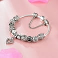 thumbnail image 3 of Murano Heart Charm Bracelets Made With Crystals From Swarovski, 3 of 3