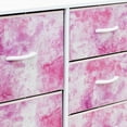 thumbnail image 6 of Sorbus 5 Drawer Bedroom Chest Dresser and TV Stand, Pastel Collection Tie-Dye Pink, 6 of 7