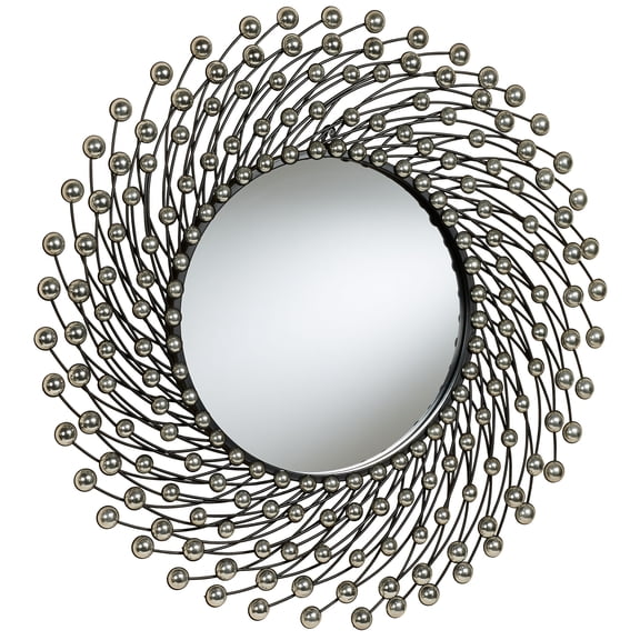 Dreana Wall Mirror Silver/Black