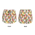 thumbnail image 4 of Disketp Hawaiian Pineapples And Hibiscus Flowers Print Women's Shorts Workout Shorts for Athletic Gym Running Shorts with Phone Pockets Small, 4 of 8