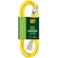 thumbnail image 1 of LAICAIW Rallonge Extérieure Éclairée de 10 Pi - Câble d'Extension Robuste 12/3 SJTW avec Fiche à 3 Broches Mise à la Terre - Cordon d'Alimentation 15 A pour Pelouse, Jardin, Électroménagers, 1 of 6