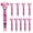 Pink, variant on YIEMEEN 10 Pieces Cheer Accessories Rhinestones Bowknot Keychains Backpack Decoration