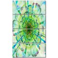 thumbnail image 2 of Light Blue Digital Flower Petals Close up - Floral Canvas Art Print, 2 of 3