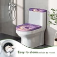 thumbnail image 4 of HELLHERO Butterfly and Moon Pattern Elastic Edge Toilet Lid Covers Elastic Bottom Adjustable Dust-Proof Bathroom Toilet Lid Cover Set Fits All Toilet Shapes, 4 of 8