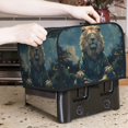 thumbnail image 7 of Balery Starry Sky Meditating Lion Pattern Oven Cover Kitchen Bread Machine Protector, 4 Slice Toaster Cover for Home, Anti Dust Fingerprint Coaster Cover, 7 of 7