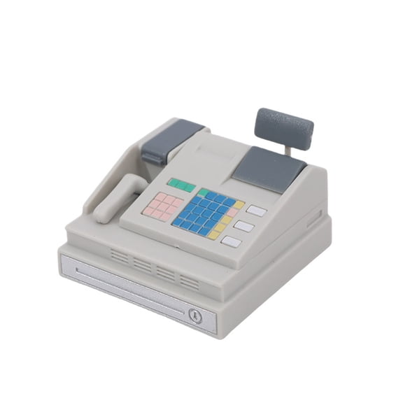 Realistic Miniature Cash Register Toy For Pretend Play Shopping Occasion Early Childhood Education Doll House Furniture