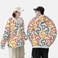 thumbnail image 3 of KLL Snake Print Men's Women’s UPF 50+ Sun Protection Outdoor Hoodie Jacket Long Sleeve Fishing Hiking Performance Shirt-XX-Large, 3 of 6