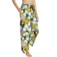thumbnail image 2 of Kll Womens Bees And Flower Print Pajama Pants Soft Pajama Bottoms For Women Cozy Lounge Pants, 2 of 9