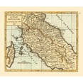 thumbnail image 3 of Robert 23x20 Black Modern Framed Museum Art Print Titled - Papal States Tuscany Italy - Robert 1748, 3 of 5