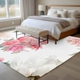 thumbnail image 4 of Large Area Rugs for Living Room Bedroom, Pink Flamingo 6'x9' Rug Washable Carpet Runner Indoor Outdoor, Watercolor Flowers Spring Floral Leaf Plant Non Slip Floor Mats Rug for Kitchen, Playroom, 4 of 8