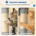 thumbnail image 5 of MWPO 63.8-in Multi-Level Cat Tree with Condo and Scratching Post Tower,Light Gray, 5 of 9