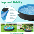thumbnail image 5 of Alden Design , 71" Foldable Pet Swimming Pool for Dogs, Black, 5 of 8