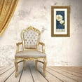 thumbnail image 3 of Coulter, Cynthia 12x24 Gold Ornate Wood Framed with Double Matting Museum Art Print Titled - Paris Poppies Navy Blue Panel I, 3 of 4
