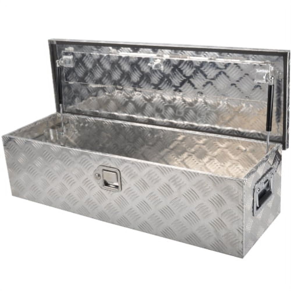 FGJQEFG 39 Inch Truck Tool Box Aluminum Trailer Toolbox Underbody Box w/Lock 39x13x10 Inch
