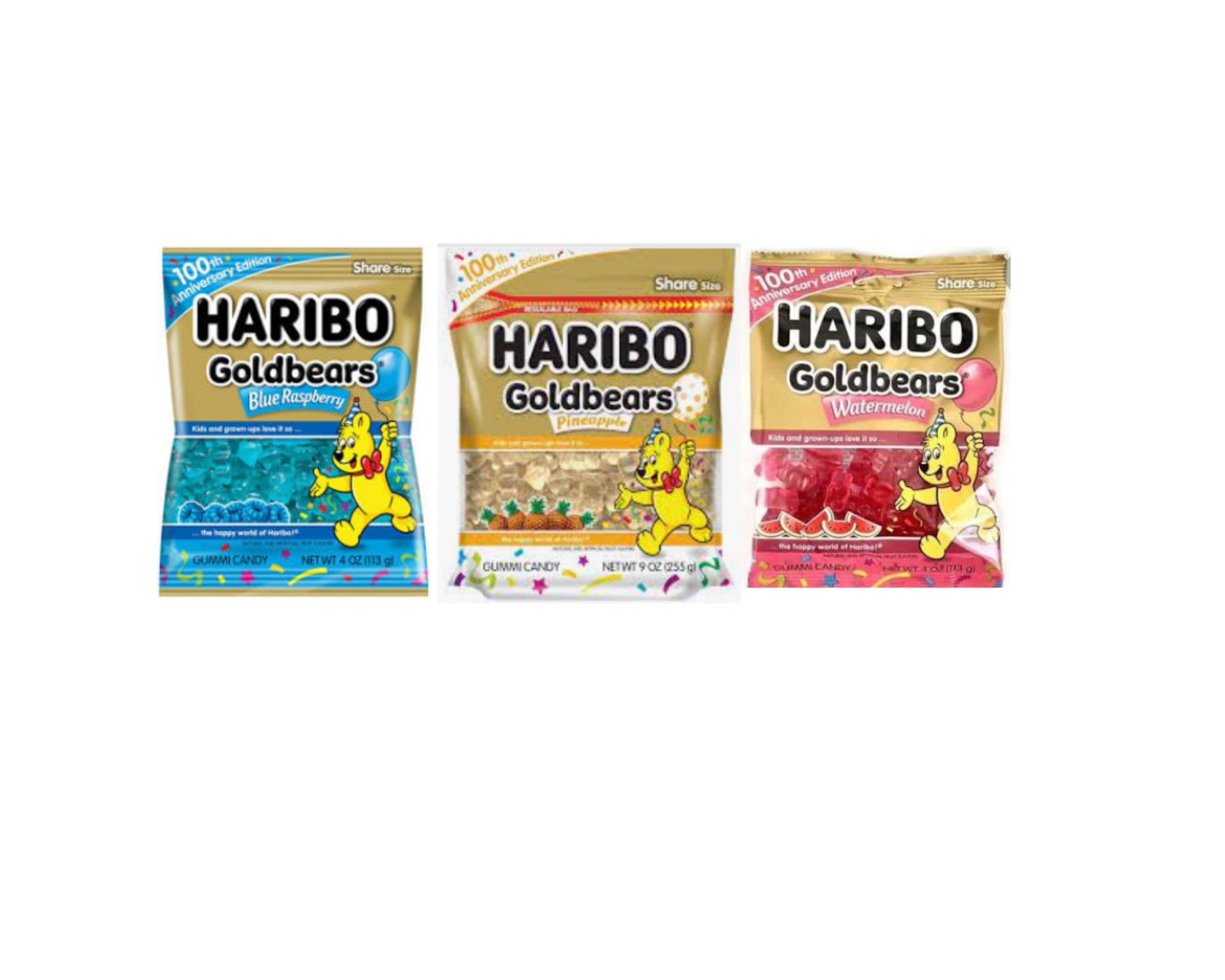 FSSTAM Goldbears All Blue RaspberryAll PineappleAll Watermelon Gummi