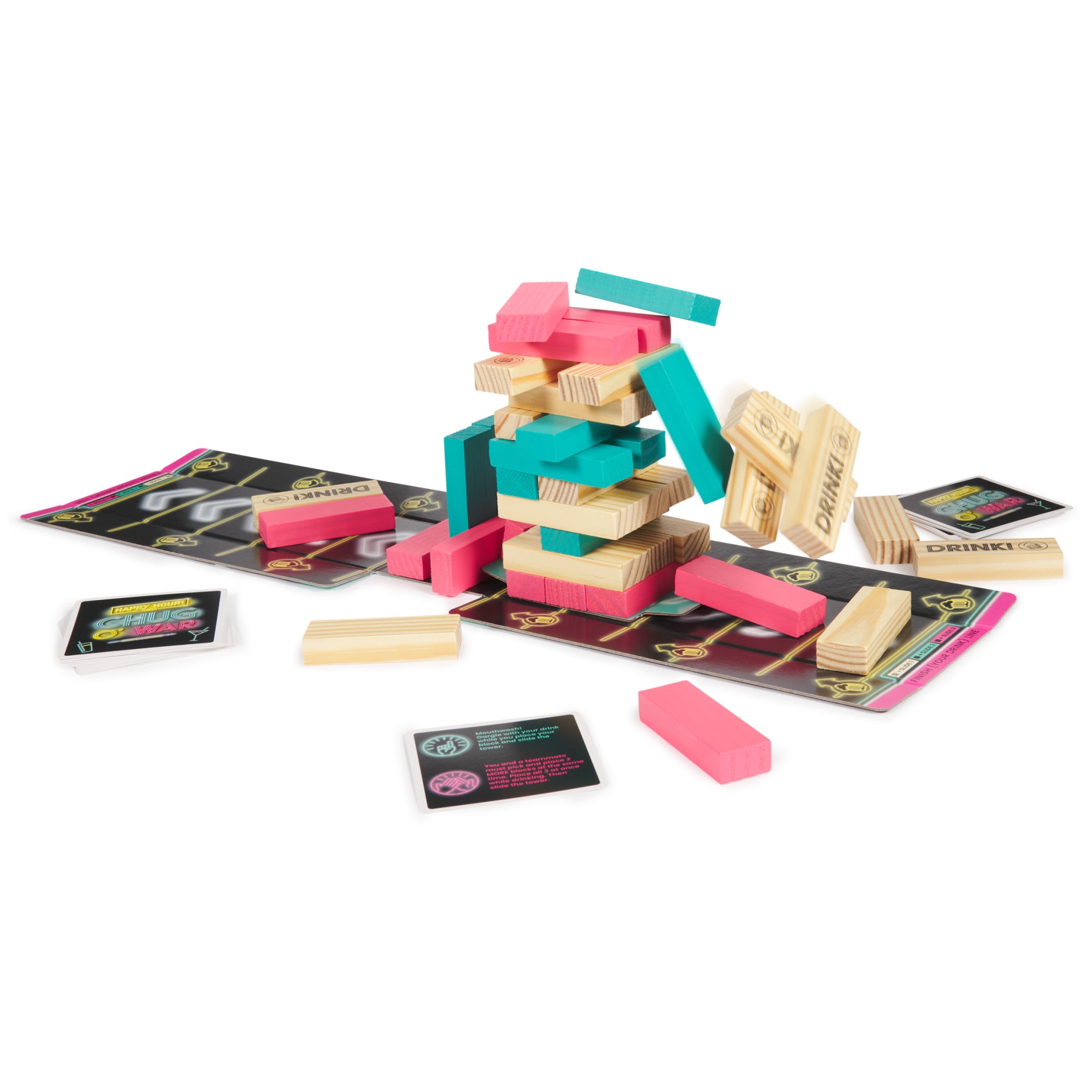 Spin Master Games, Happy Hour Tower Chug O War, Party Game for Adults Ages 21+