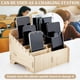 thumbnail image 5 of Organizador de madera para teléfono móvil con 14 compartimentos, multifuncional, de escritorio, 5 of 7