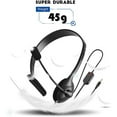 thumbnail image 4 of HEMLBOYW USB Headset with Microphone Single-Sided Computer Headphone Lightweight Call Center Headset for PC/Laptop/Computer ABS, 4 of 7