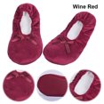 thumbnail image 1 of Tacón para otoño e invierno para hombres y mujeres zapatos baile para el aula la para zapatos algodón para el piso del (Borgoña 27 CM (40-41)), 1 of 8