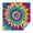 Colorful Tie Dye, variant on Colorful Tie Dye Mandala Pattern Square Tablecloth,Waterproof Square Table Cover,Wipeable Spillproof Washable Table Cover for Home Kitchen Party Decor 42"X42"(107x107cm)