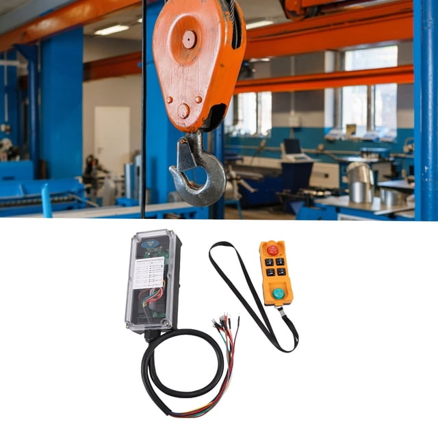 Control Remoto Inalámbrico De Grúa De 4 , Control Remoto Inalámbrico De Grúa Versátil Con Interruptor De Parada De Emergencia Para Polipasto Eléctrico