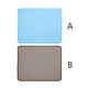 thumbnail image 5 of Methold 1 alfombrilla para mascotas, sofá absorbente de agua de refrigeración, almohadilla para mascotas, alfombrilla plegable portátil de fibra Suministros para gatos marrón METRO (60*50 cm) Methold PT000489-08, 5 of 6