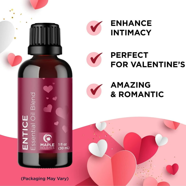 Entice Lavender Essential Oil Blend - Pure Romantic Essential Oils for  Diffusers and Undiluted Aromatherapy Oils for Couples with Palmarosa Sage  and Ylang Ylang, 1 fl oz 
