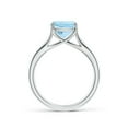 thumbnail image 2 of ANGARA Natural Solitaire 1.95 ct Aquamarine Split Shank Engagement Ring in 14K White Gold for Women (Size-8mm) | March Birthstone, Anniversary, Jewelry Gift for Women | Natural Aquamarine Ring, 2 of 9