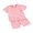 Pink, variant on Suealasg Kids Girls Summer 2Pcs Clothes 6M 1T 2T 3T Toddler Baby Girls Casual Beach Outfits Floral Print Short Sleeve T-Shirt and Elastic Shorts Set
