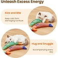 thumbnail image 5 of Cat Toys Fish, 3 Pcs Crinkle Sound Catnip Toys Soft Linen, Interactive Kitten Exercise Kicker Toys for Indoor Cats 7.8 Inches for All Breeds, 5 of 6