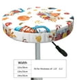 thumbnail image 4 of Fotbe Vintage Autumn Truck Stool Covers Round,Waterproof Round Bar Stool Covers Bar Chair Covers Washable Stool Cushion Slipcover for 12-14 Inch Chair-13 inch, 4 of 7