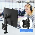 thumbnail image 2 of Gieenan Adjustable Client Mount Bracket Mounting Computer Monitor Arm Stand Under Desk, 2 of 15