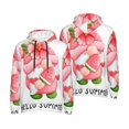 thumbnail image 6 of Bingfone Watercolor Tropical Gnomes Men's Drawstring Hoodie Long Sleeve Pocket Sweatshirts-3X-Large, 6 of 6