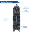 thumbnail image 3 of Interruptor de ventana eléctrica del lado del conductor delantero para Toyota Yaris 2011-2019 Número de control de ventana No.8482052470 Negro, 3 of 7