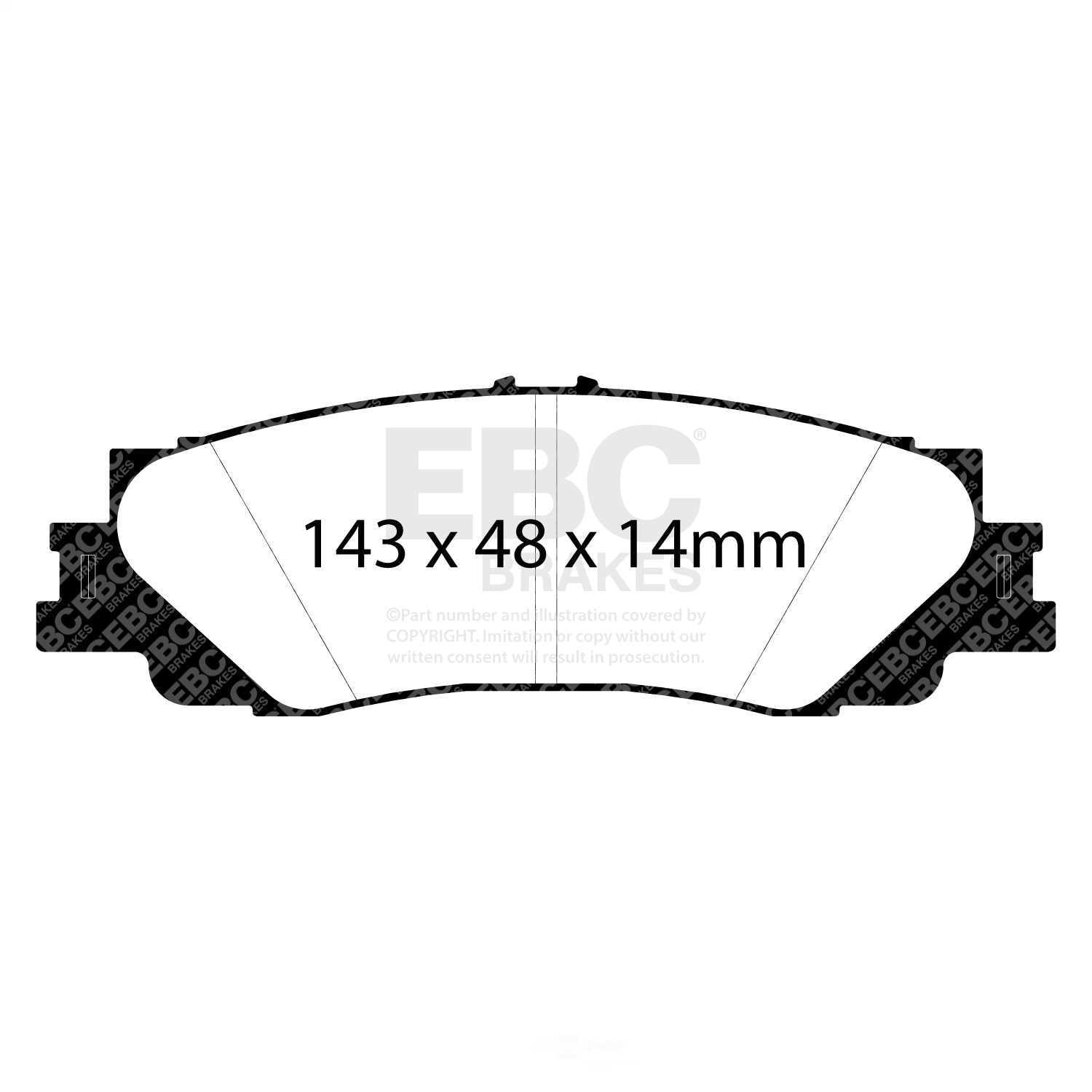 EBC Brakes DP42461R Yellowstuff Street And Track Brake Pads