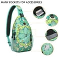 thumbnail image 2 of Folk Style Mandala Pattern Sling Backpack, Ethnic Traditional Crossbody Bag with Boho Geometric Design, Lightweight Travel Shoulder Daypack, 2 of 6