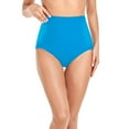 thumbnail image 4 of Gibobby Women's Bikini Bottoms Full Coverage Swim Bottoms Mid Waisted Bathing Suit Bottoms Swimsuit Bottoms(Blue,S), 4 of 8