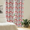thumbnail image 2 of Ambesonne Flower Curtains, Poppy Blossoms Garden, Pair of 28"x95", Multicolor, 2 of 5