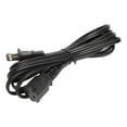 thumbnail image 4 of Cable de extensión de alimentación NEMA 1 15P a 1 15R macho a hembra Cable de alimentación NEMA resistente al desgaste y al agua Enchufe estadounidense 125 V 9,8 pies, 4 of 12