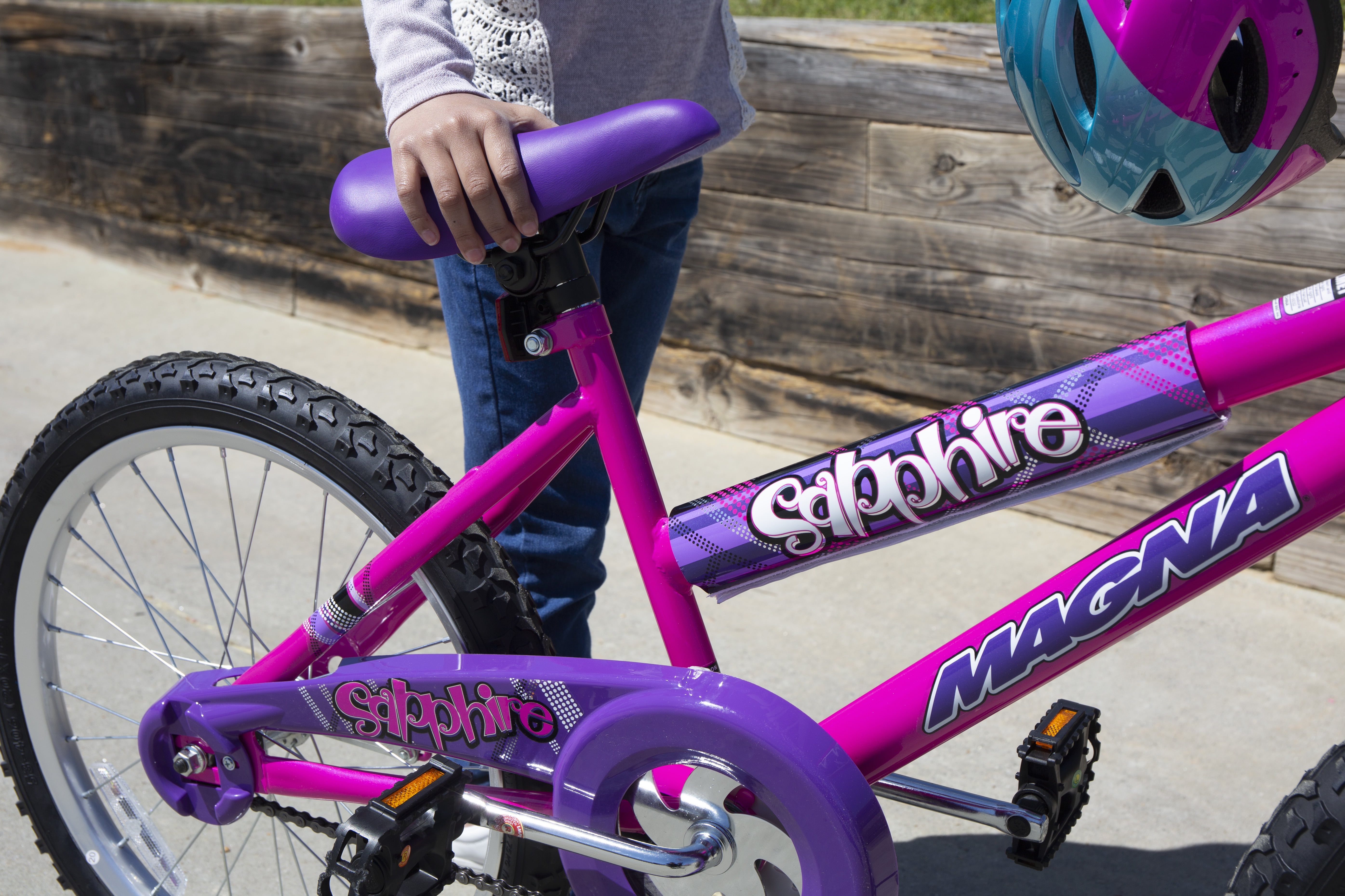 Dynacraft 8109-25ZTJ Girls Sapphire Magna Bike, Silver / Pink, 20"