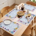 thumbnail image 5 of Spring Flower Placemats Set of 6, Country Farm Watercolor Red Pink Blue Floral Green Leaf Non-Slip Place Mats Washable Table Mats for Kitchen Dining Table Decorations Indoor/Outdoor, 5 of 9
