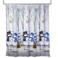 thumbnail image 1 of Cortina de ducha SKL Home Snowman Winter Friends 178 x 183 cm, 1 of 5