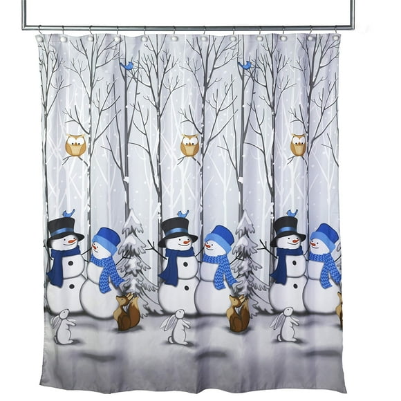 Cortina de ducha SKL Home Snowman Winter Friends 178 x 183 cm