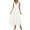 White, variant on PRETTYGARDEN Women's Summer Casual Dresses Spring Sleeveless V Neck Midi Business Work A Line Pleated Cocktail Dress