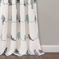 thumbnail image 4 of Rowley Birds Room Darkening Window Curtain Panels Blue/Gray 52X95+2 Set, 4 of 5